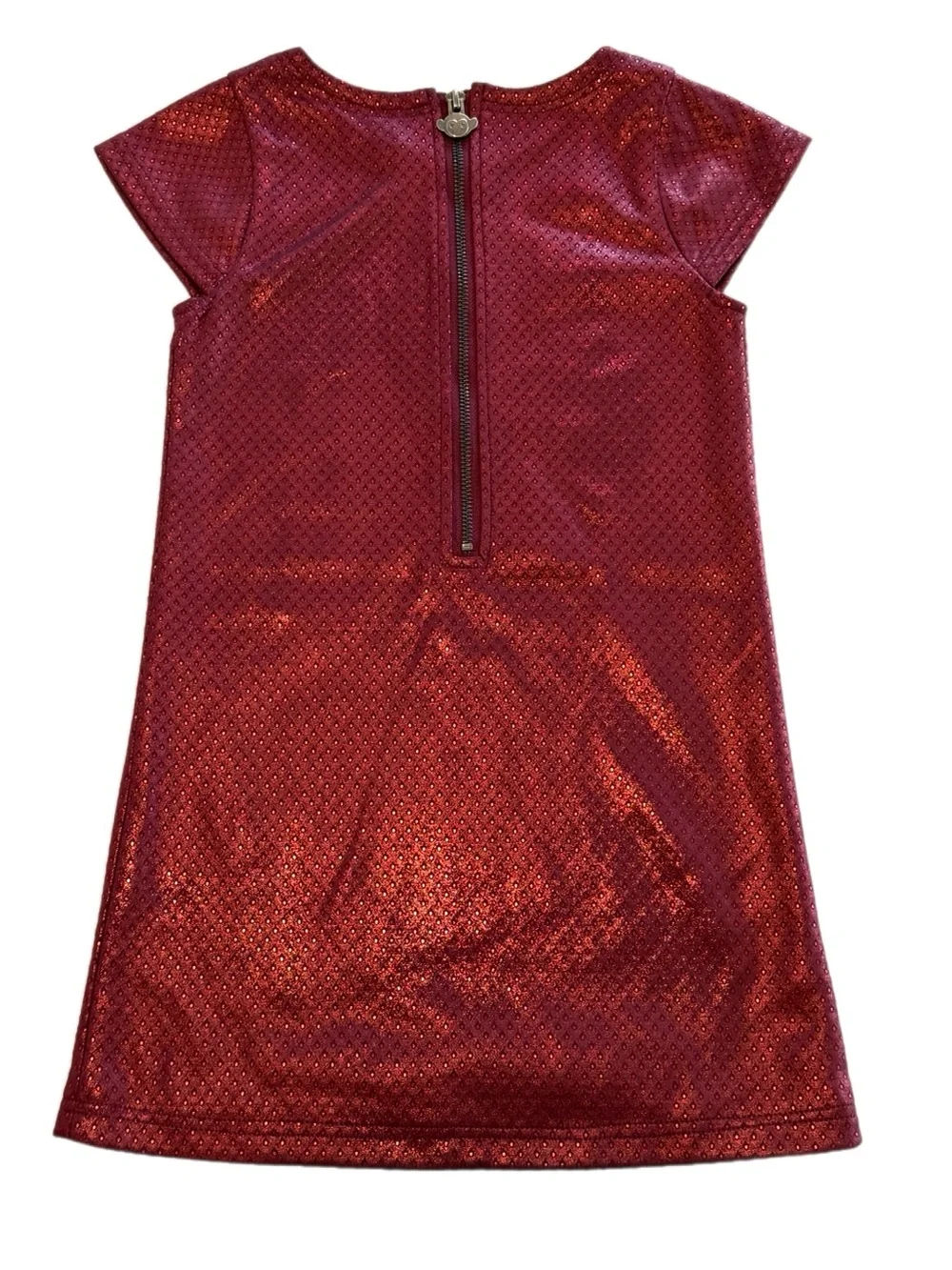 Appaman Burgundy Shimmer Dress & Black Silver Patterned Dress